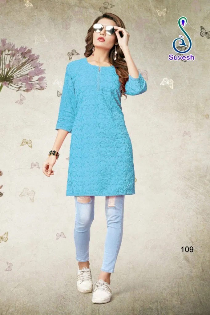 Lakhnavi Vol-4 Suvesh Cotton Short Kurti Manufacturer Lakhnavi Vol-4 Suvesh Cotton Short Kurti Manufacturer